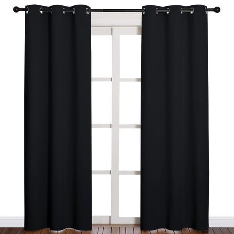 NICETOWN thermal insulated curtains, 42x84 inches, two-panel set for easy hanging