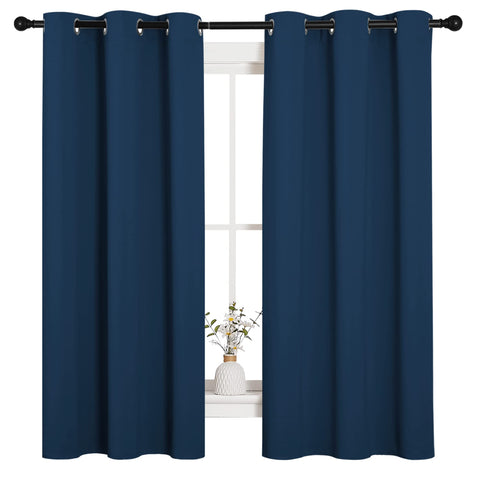 NICETOWN triple-weave blackout curtains reduce outside noise for better viewing.