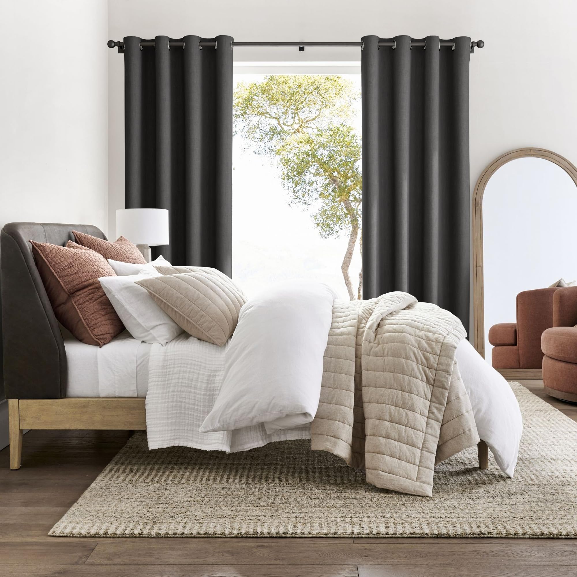 NICETOWN ultra-plush fabric closeup shows dense weave and premium texture.