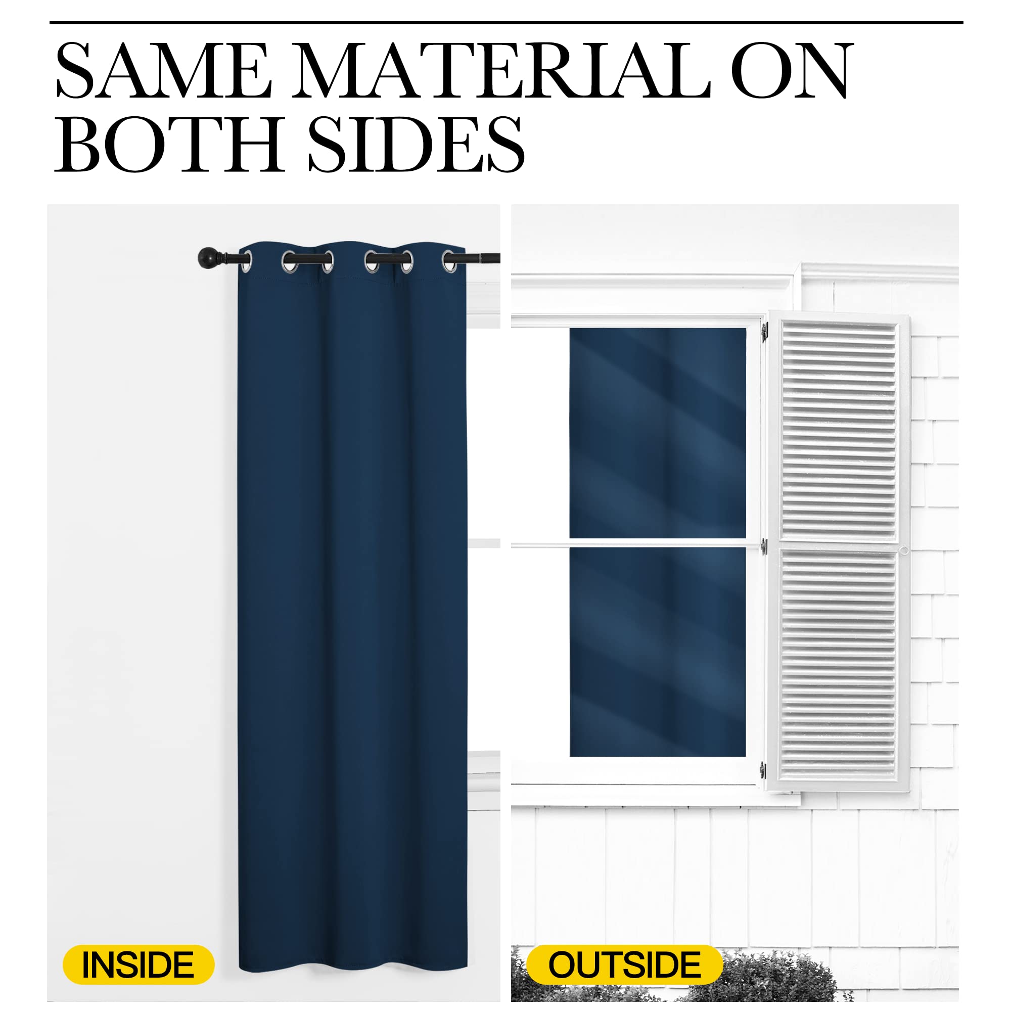 NICETOWN blackout curtains block UV rays to protect furniture.