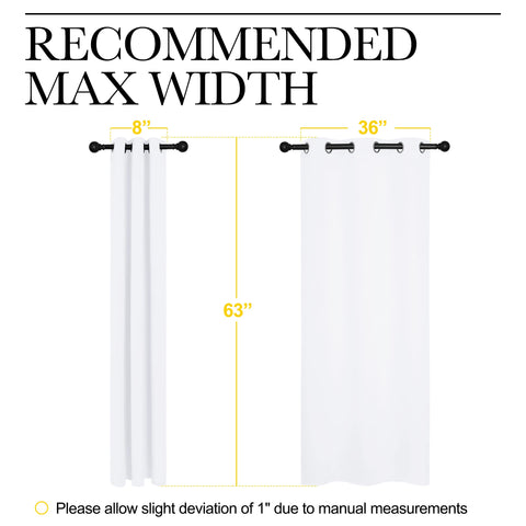 NICETOWN liner-compatible curtains offer shading options with liners.