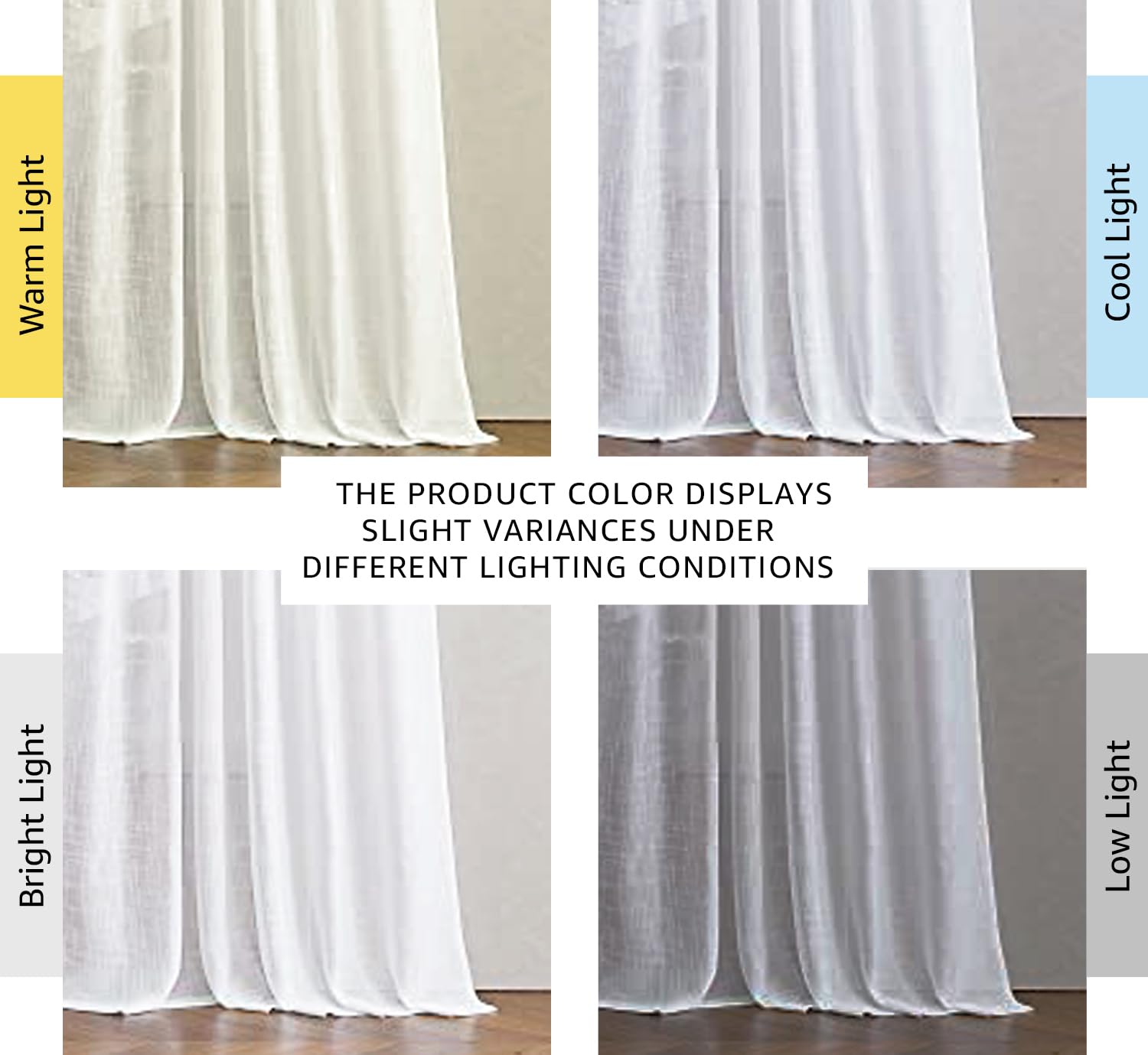NICETOWN sheer drapes in living room offer privacy with daylight