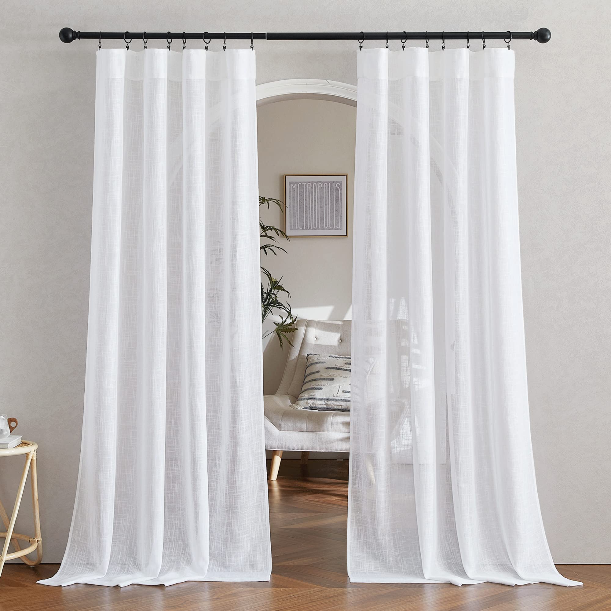 NICETOWN rod pocket and back tab hanging option for flexible installation
