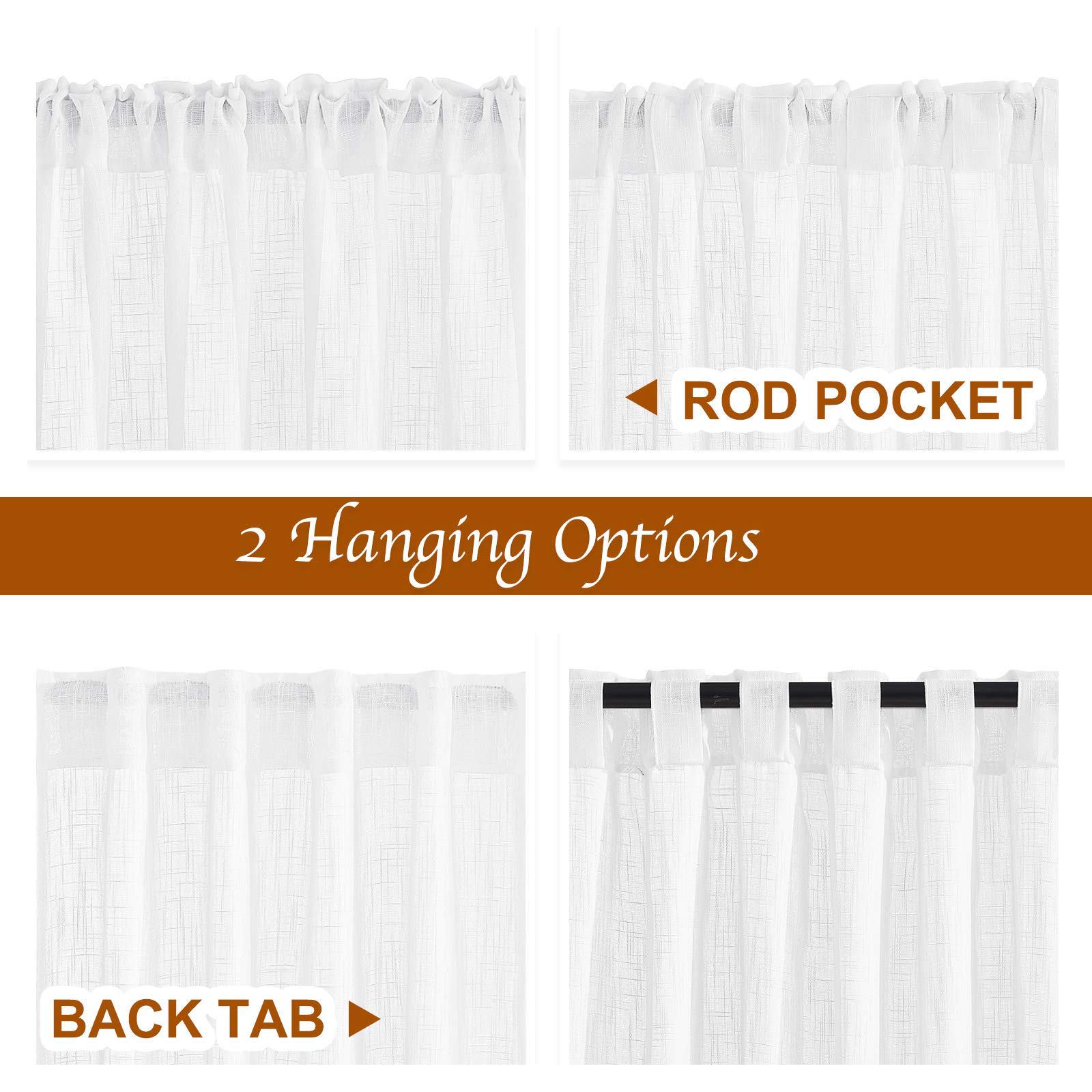 NICETOWN 84-inch curtains framed on sliding door for elegant setup
