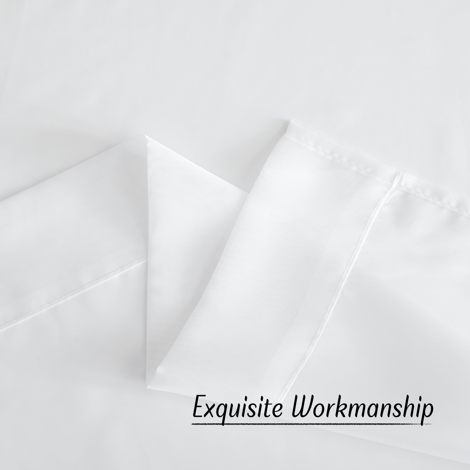 NICETOWN white sheer curtain breeze shot suggests soft movement and elegant interior impact.