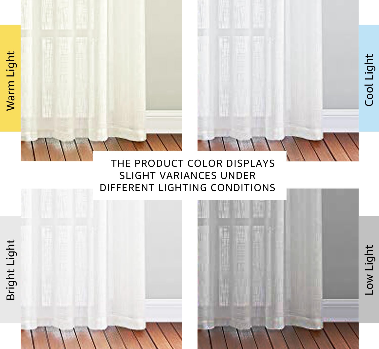 NICETOWN curtains demonstrate balanced light diffusion for living rooms