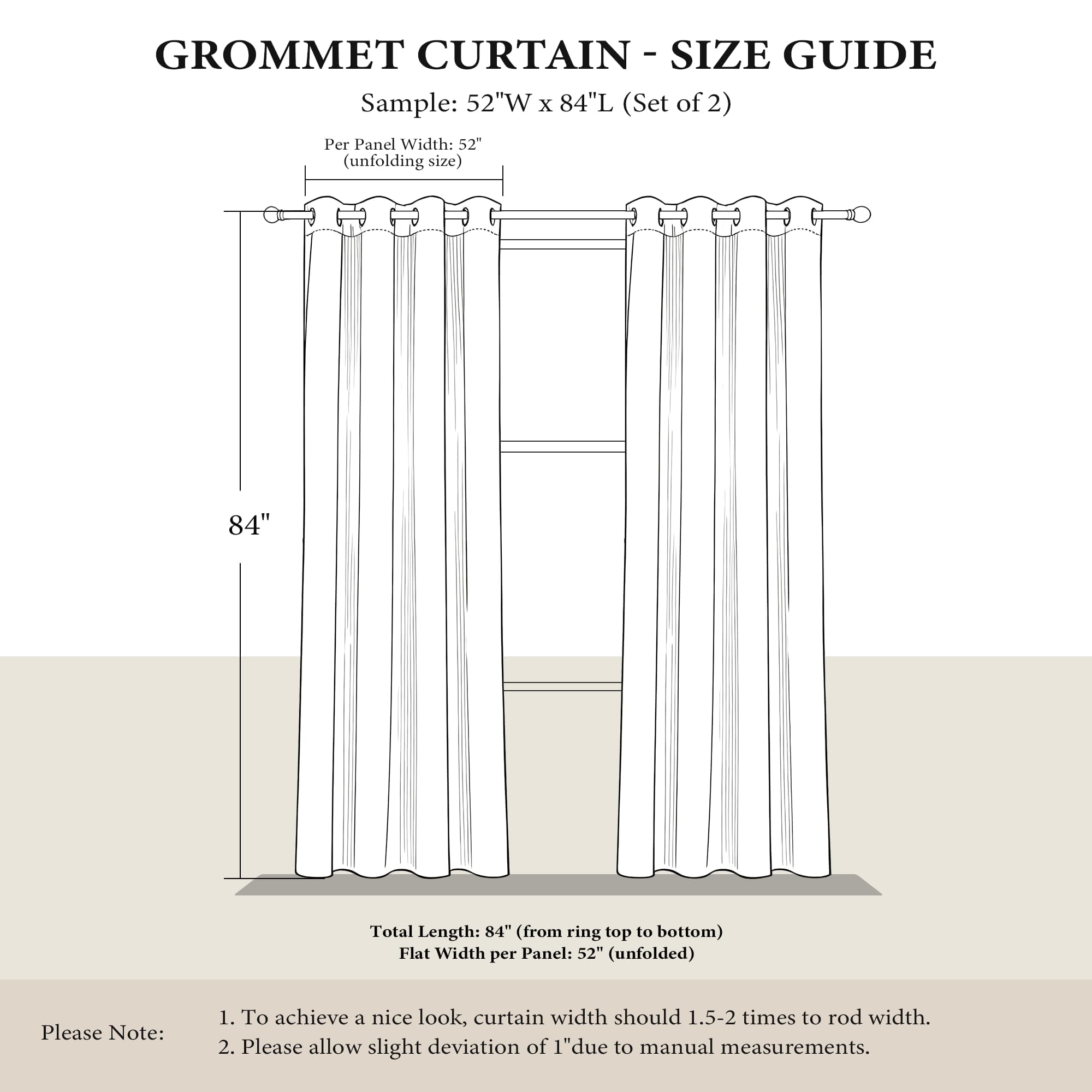 NICETOWN wide-compatibility design pairs with various voile curtains for cohesive styling.