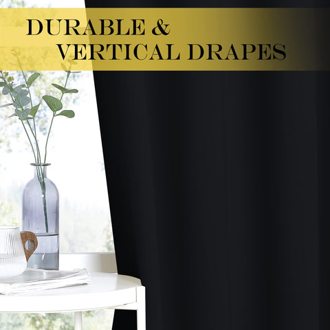 NICETOWN wide curtain pairs with NICETOWN sheer curtains for versatile privacy options.