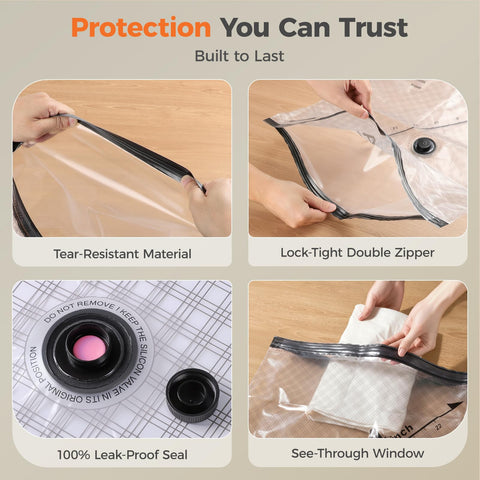 Nicetree airtight seal with see-through window enables quick content identification.