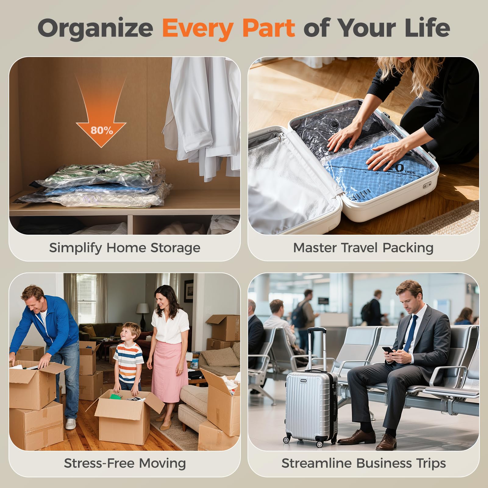 Nicetree travel organization in suitcase shows tidy packing.