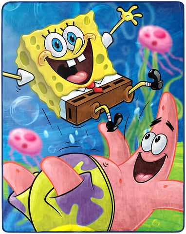 Nickelodeon SpongeBob silky-soft throw for cozy movie nights.