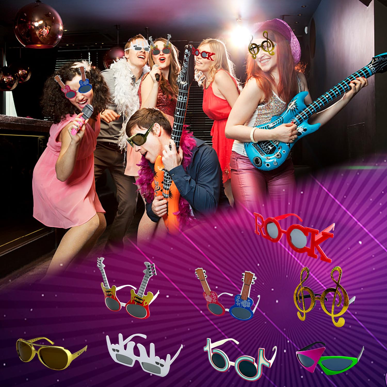 NICOWARM kids and adults fun safe non-toxic props suitable for mixed-age parties.