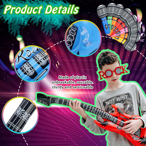 NICOWARM party props display complete rock set enhances decorations and audience interaction.
