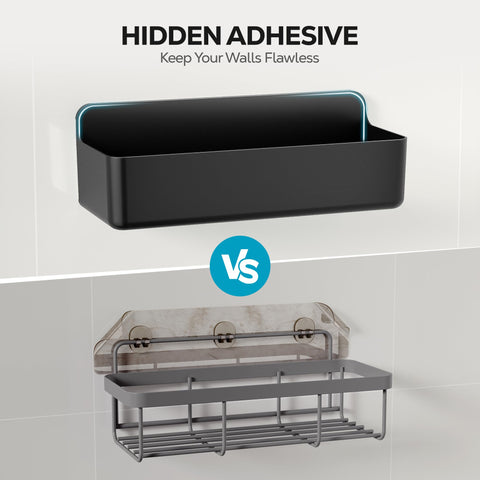 Nieifi Shower Shelves rust-free design withstands daily humidity.