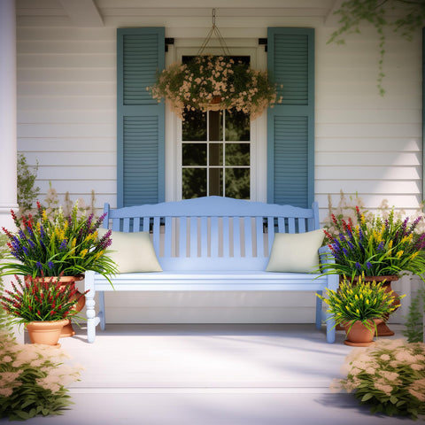 Nigirior window box decor artificial flowers for curb appeal