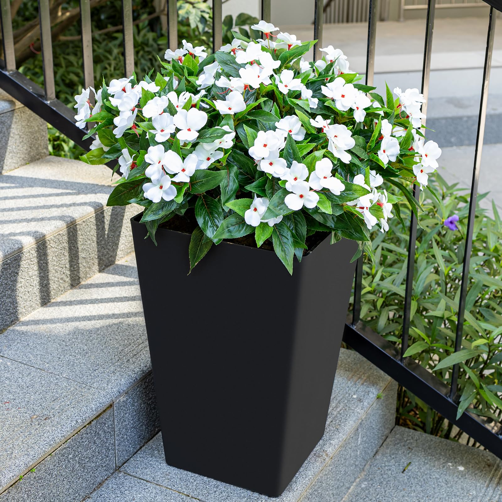 Nigirior porch decor Impatiens, UV-resistant for long-lasting seasonal beauty.