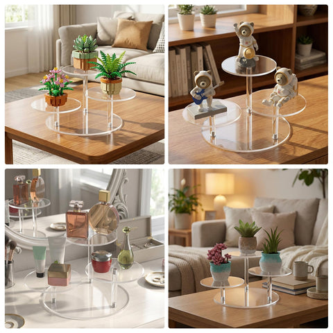 NiHome elegant décor stand suits home or office displays.