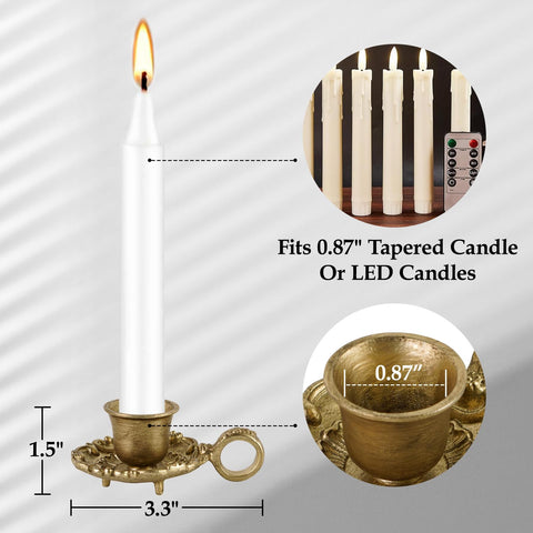 NIKKY HOME distressed gold candle holder with farmhouse-modern versatility.