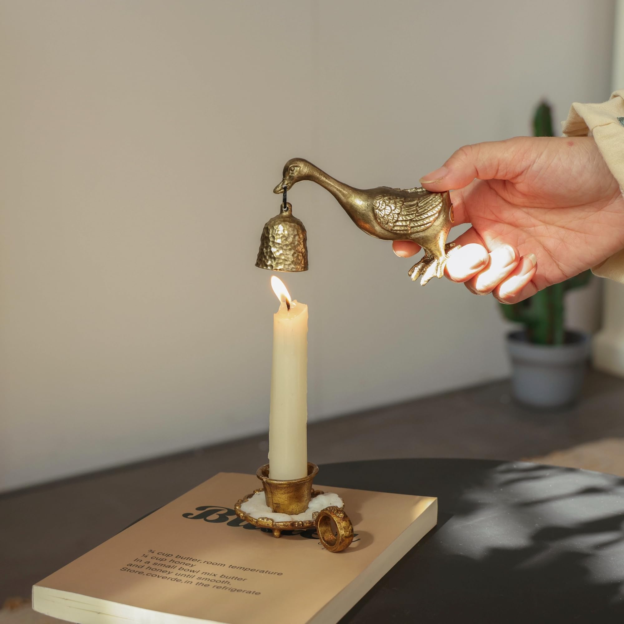 NIKKY HOME Gold Candle Snuffer gift ready packaging for thoughtful gifting