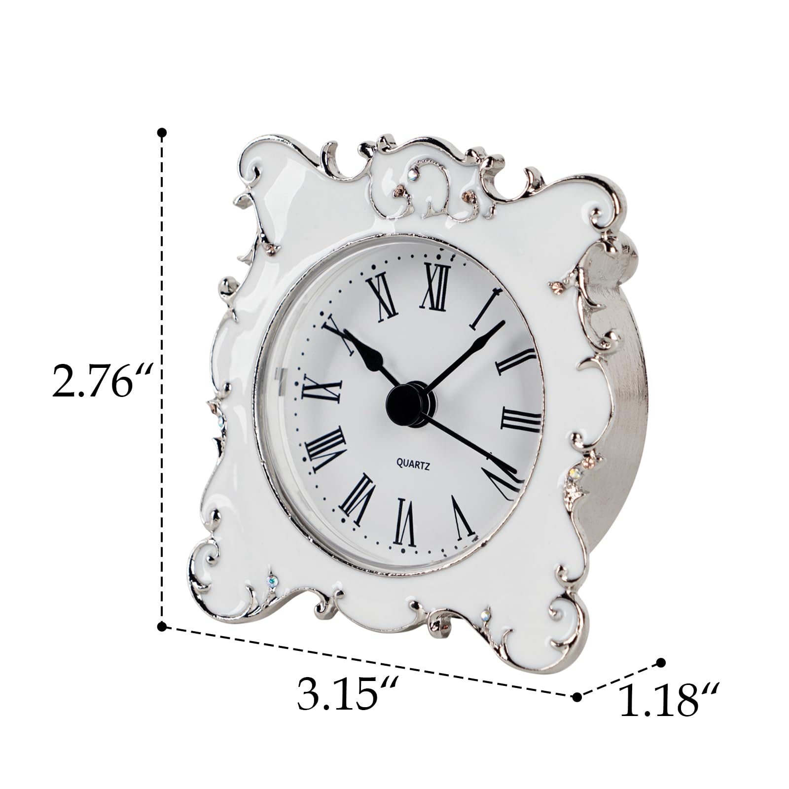 NIKKY HOME clock with battery compartment ready for setup.