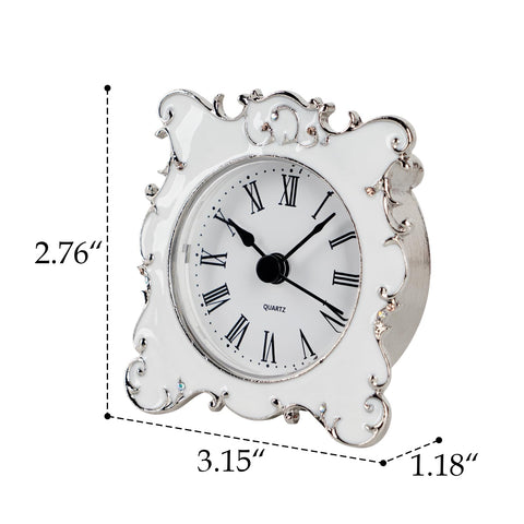 NIKKY HOME clock with battery compartment ready for setup.