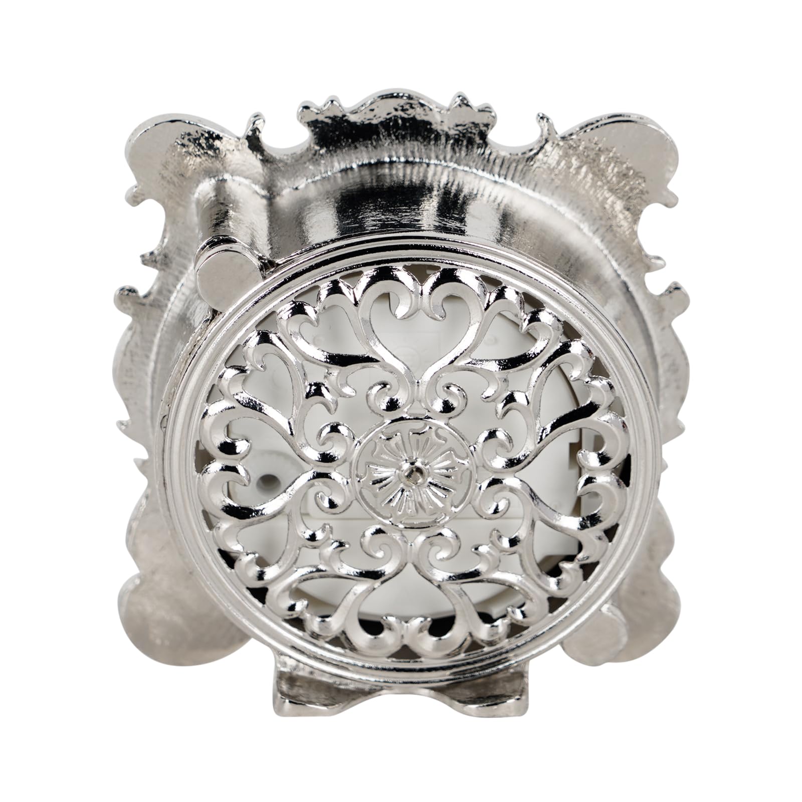 NIKKY HOME 3-inch clock on living room shelf for decor.