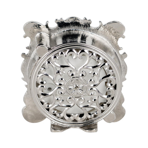 NIKKY HOME 3-inch clock on living room shelf for decor.