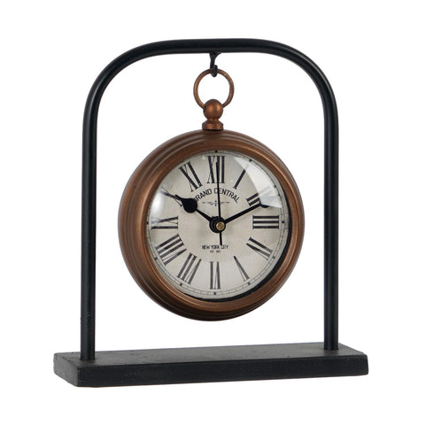 NIKKY HOME small retro desk clock front view shows compact design.