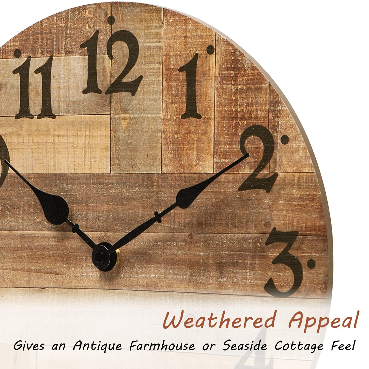 NIKKY HOME wooden-mdf-material conveys durable farmhouse style without glass.