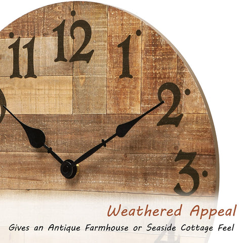 NIKKY HOME wooden-mdf-material conveys durable farmhouse style without glass.