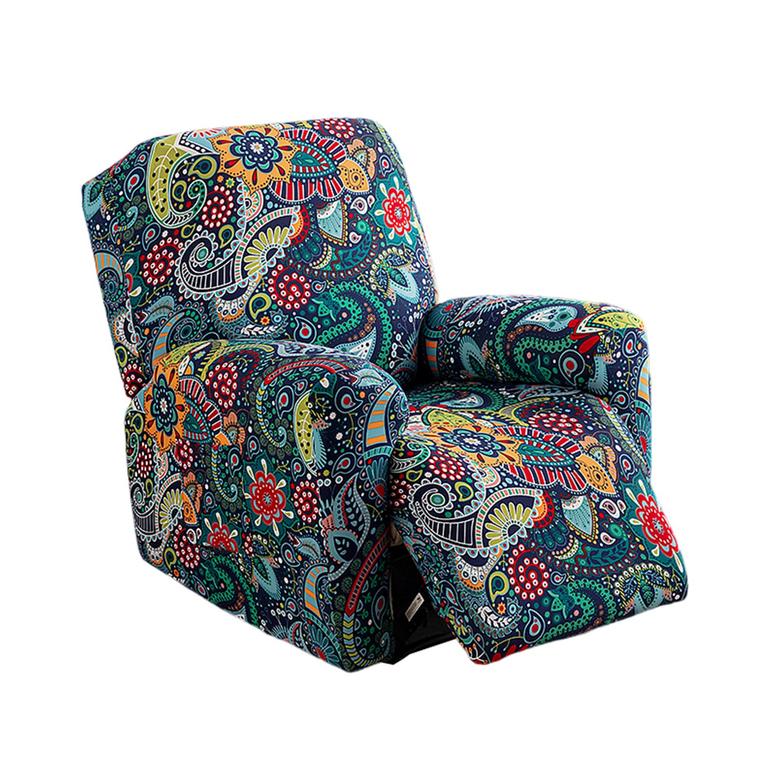 NILUOH recliner cover 4-piece set on chair protects and refreshes your living room.
