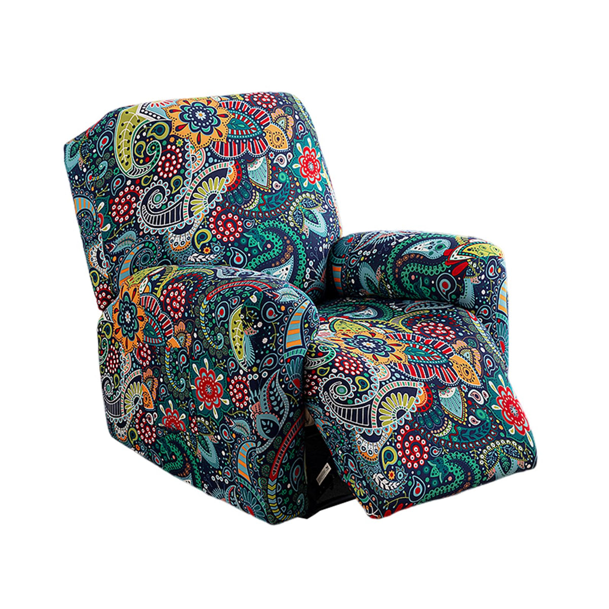 NILUOH recliner cover 4-piece set on chair protects and refreshes your living room.
