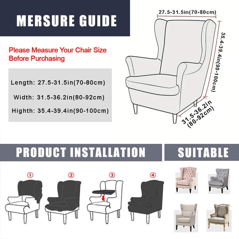 NILUOH slipcover elastic edge ensures a secure, non-slip fit