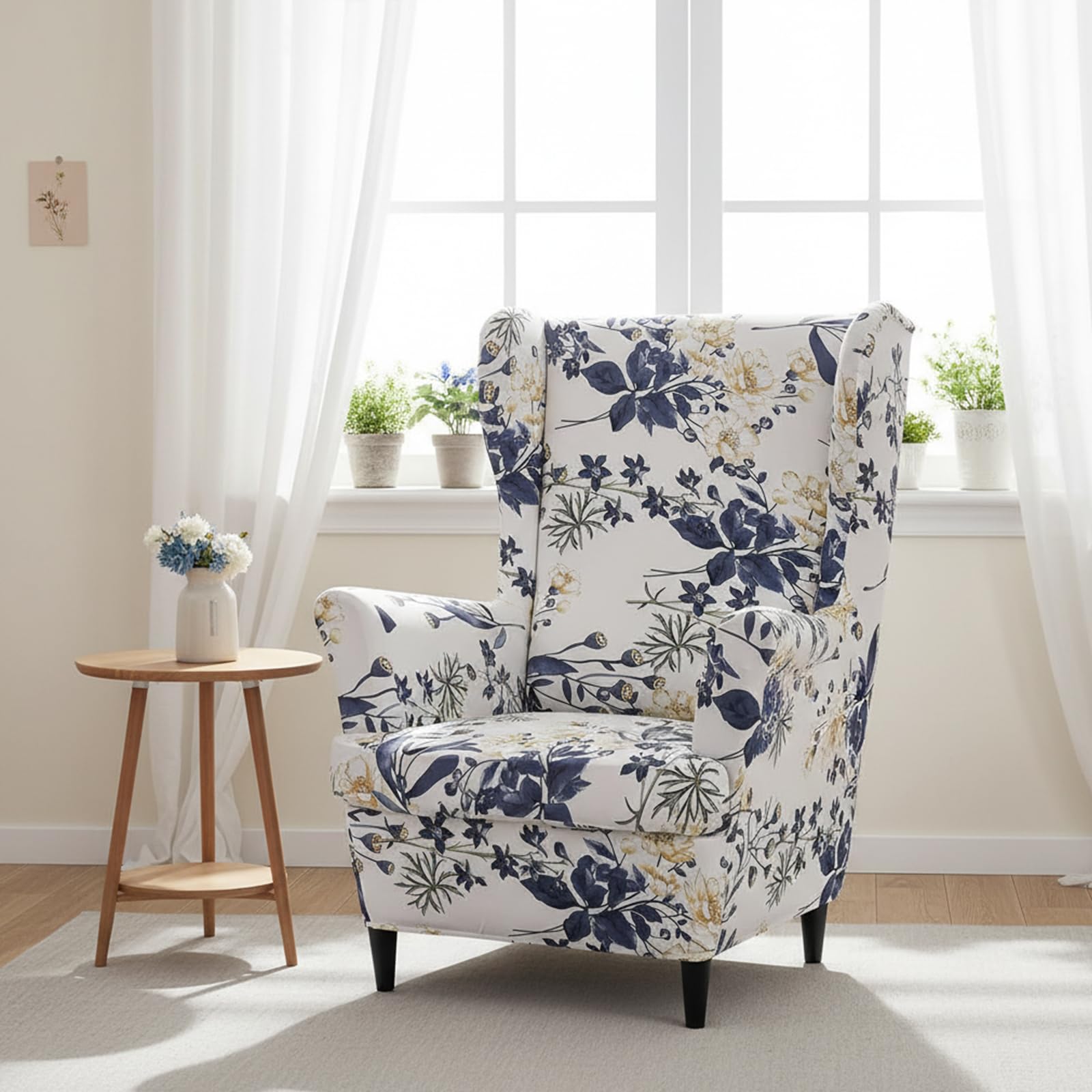 NILUOH slipcover stretch fabric closeup shows durable, flexible material
