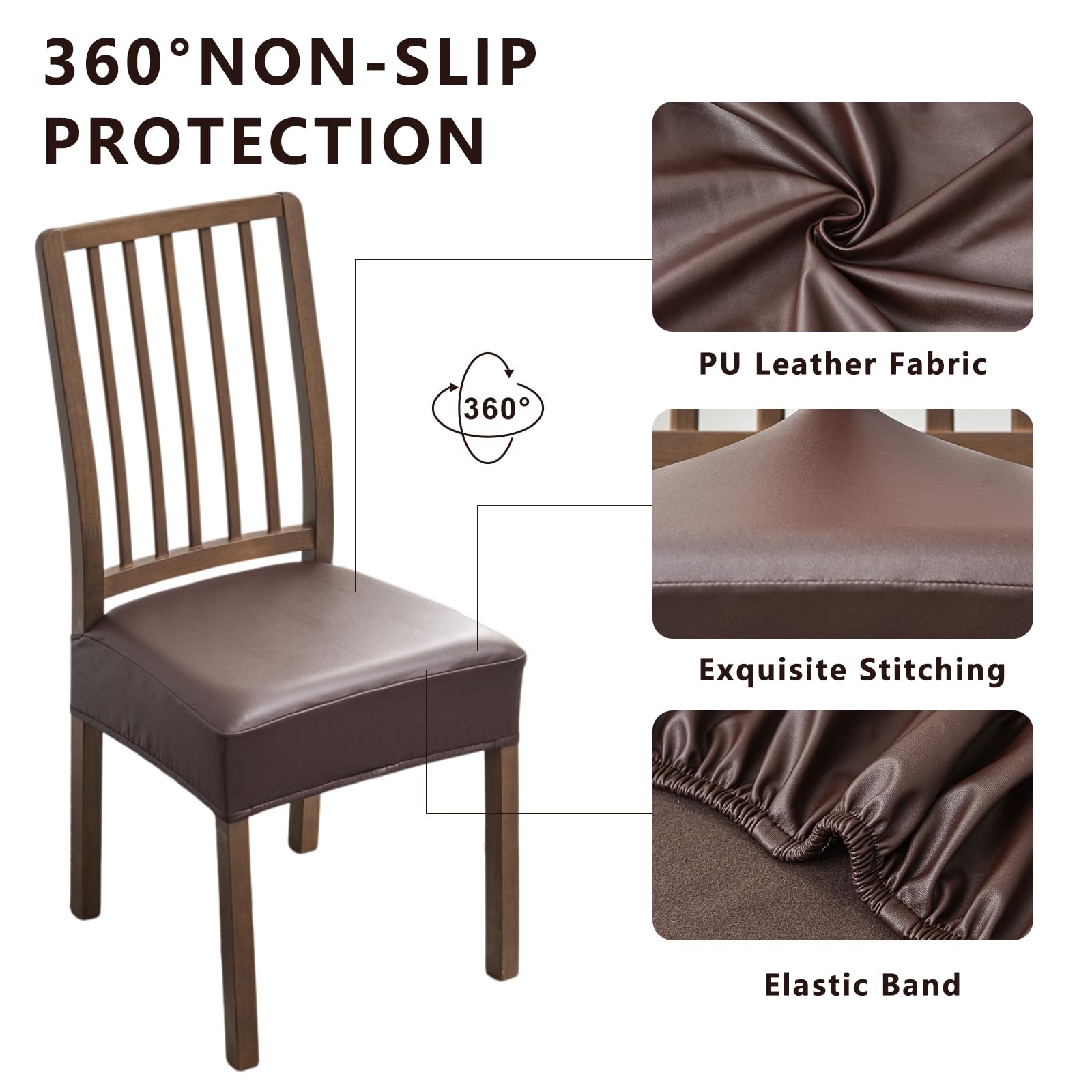 NILUOH waterproof seat cover coffee side view resists stains and messes