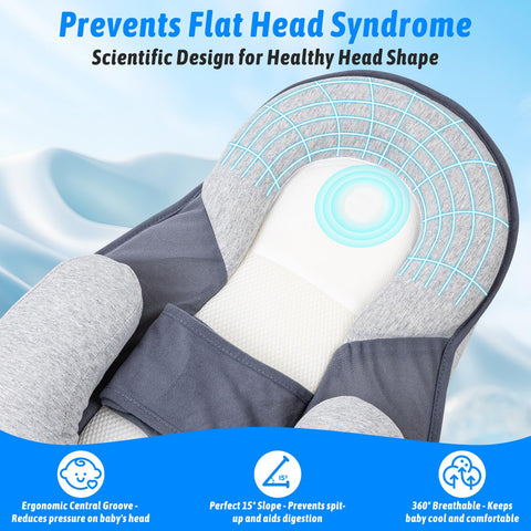 Niluto feeding pillow hygienic and durable construction for long-lasting use.