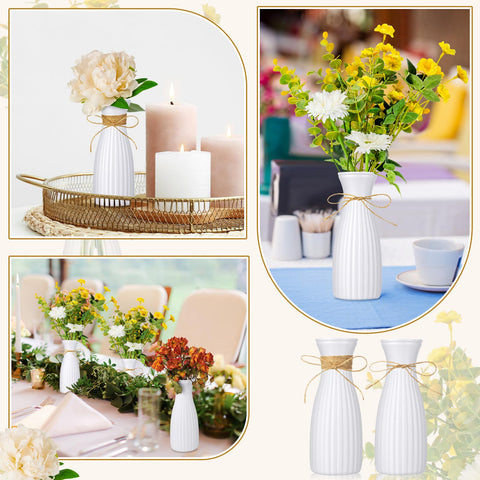 Ninehaoou DIY decorative vases with rope for creative centerpieces