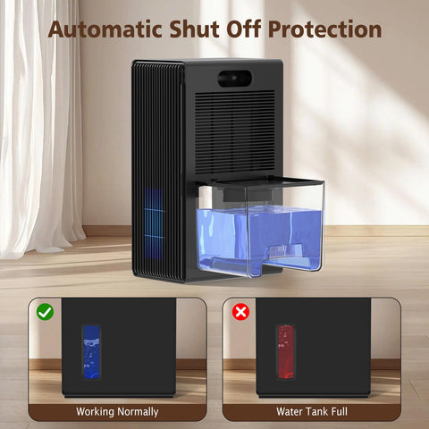 NineSky dehumidifier covers up to 1000 sq ft for larger rooms.