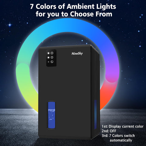 NineSky dehumidifier high-speed moisture removal for quick relief.