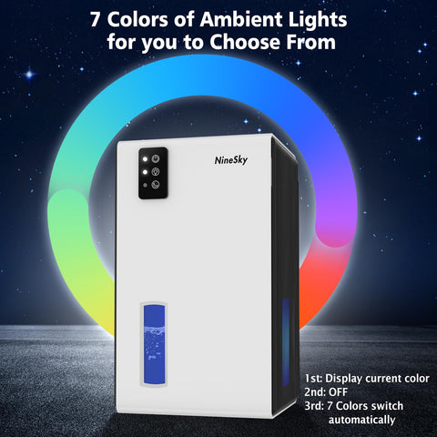 NineSky dehumidifier operates quietly for undisturbed sleep.