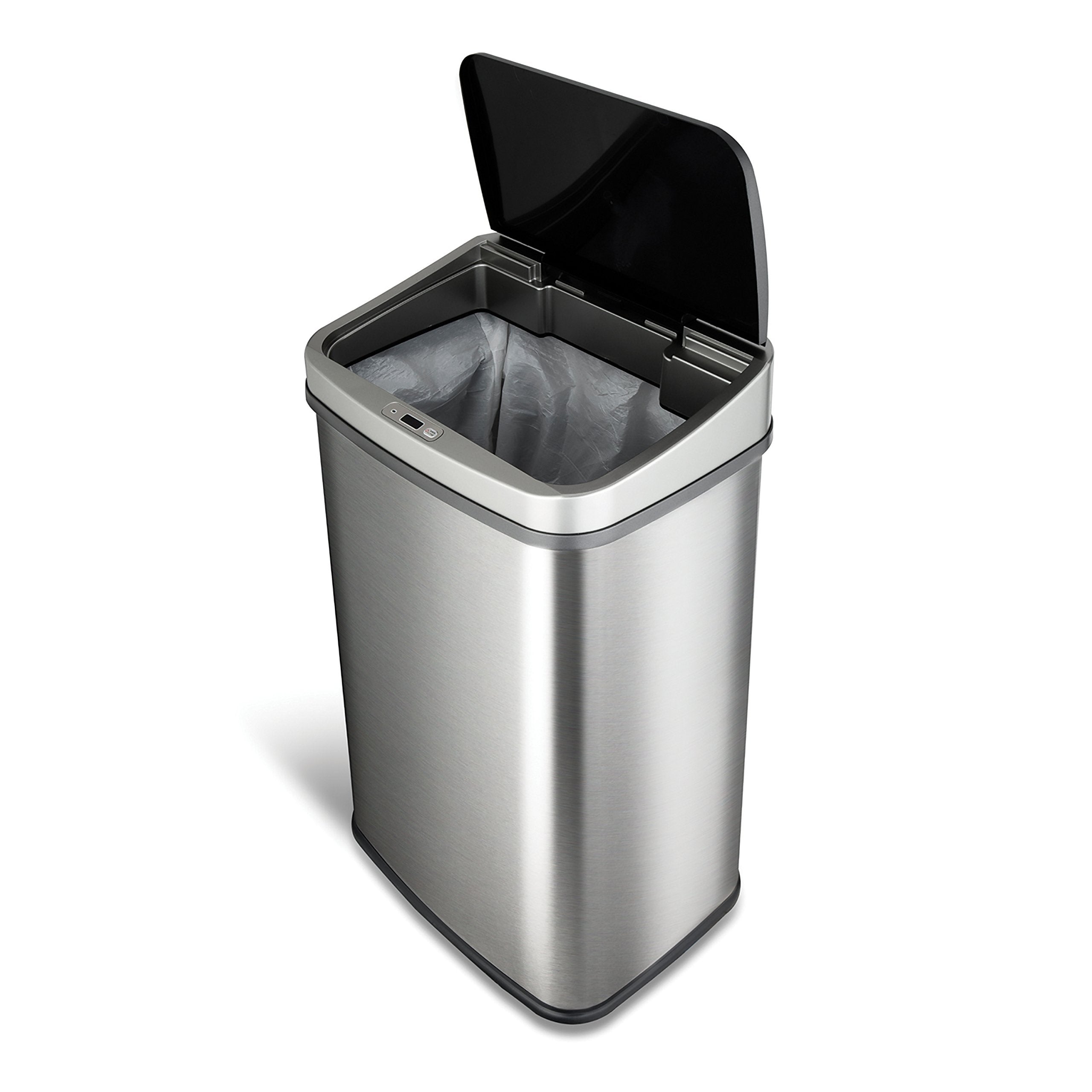 Ninestars 13-gallon brushed stainless steel body for durable daily use.