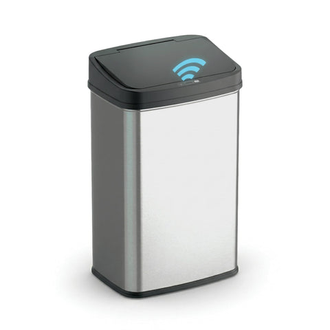 Ninestars 13-gallon front view trash can with motion sensor for hands-free use