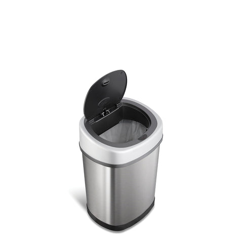 Ninestars DZT-12-9 3.2-gallon capacity fits standard trash bags.