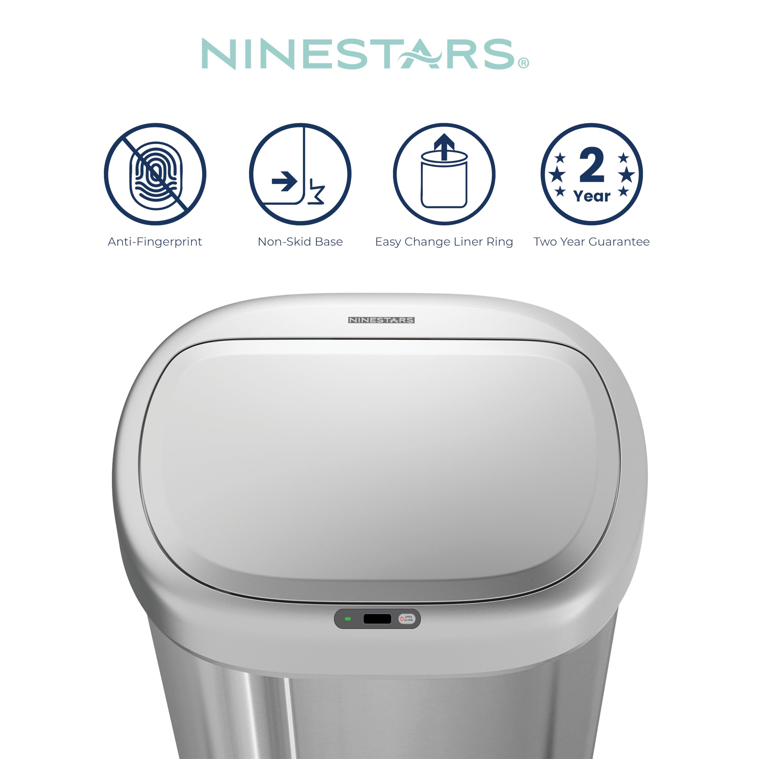 Ninestars DZT-80-24 removable ring liner keeps bags secure and tidy.
