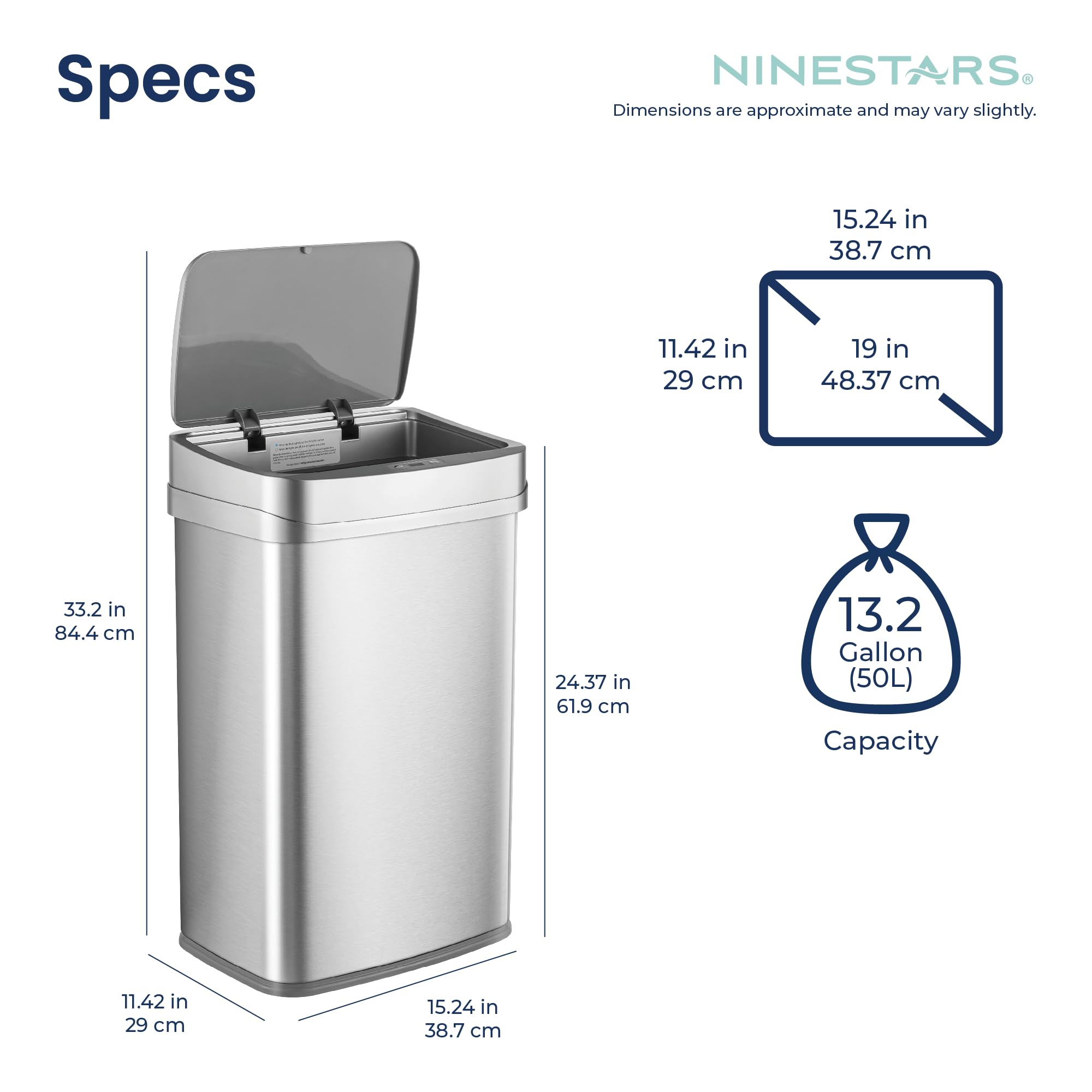 Ninestars ONT-50-81SL universal power adapter included