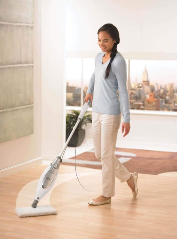 Ninja Shark steam pocket mop in use on hard floor surfaces