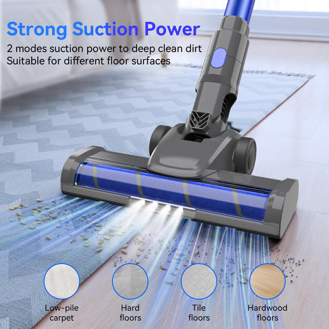 Nioga touch screen display makes power and mode changes easy and clear.