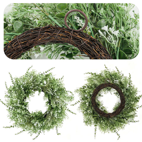 NIOPELO large greenery wreath for indoor or outdoor use.