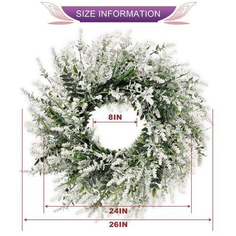 NIOPELO wedding-ready wreath adds elegant decor for events and photos.