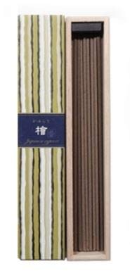 Nippon Kodo Kayuragi aloeswood incense box with 40 sticks for deep, meditative scent.